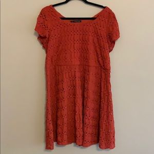 Super Cute Burnt Orange Fall Dress